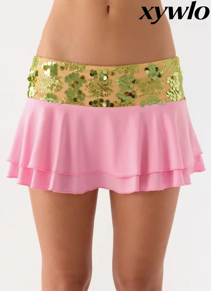 Aminata Mini Skirt - Baby Pink - Mini Skirts