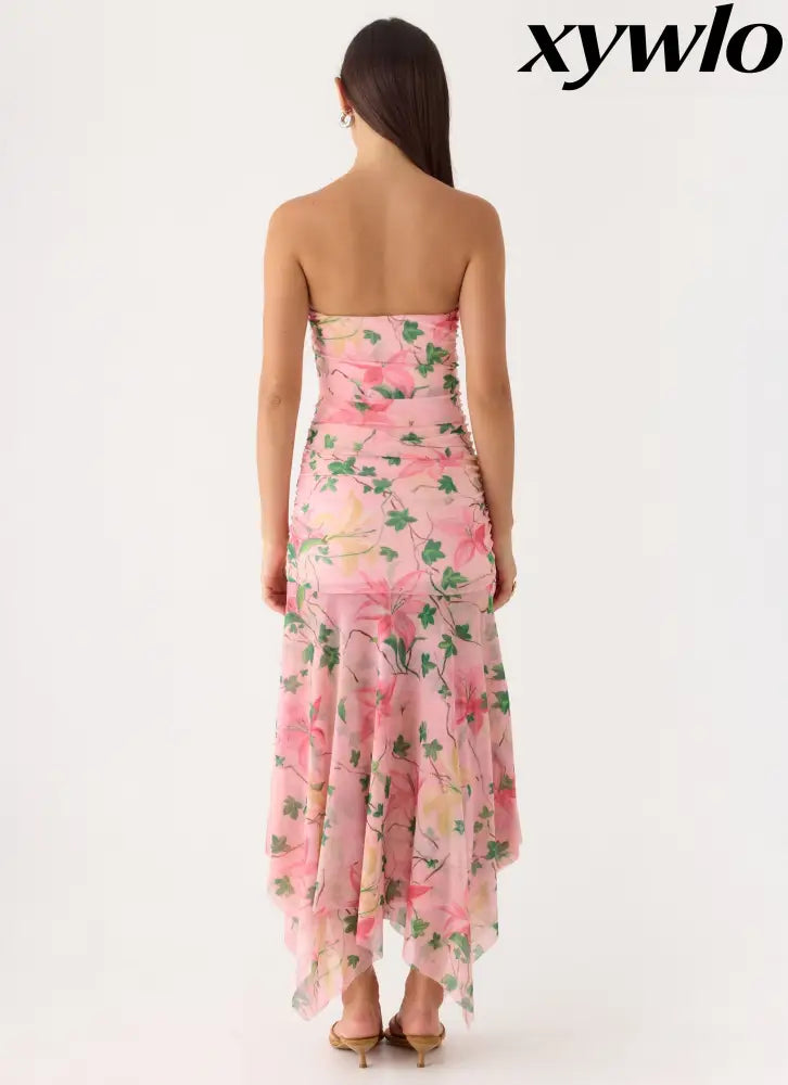 Bingle Midi Dress - Blooming Spring - Midi Dresses