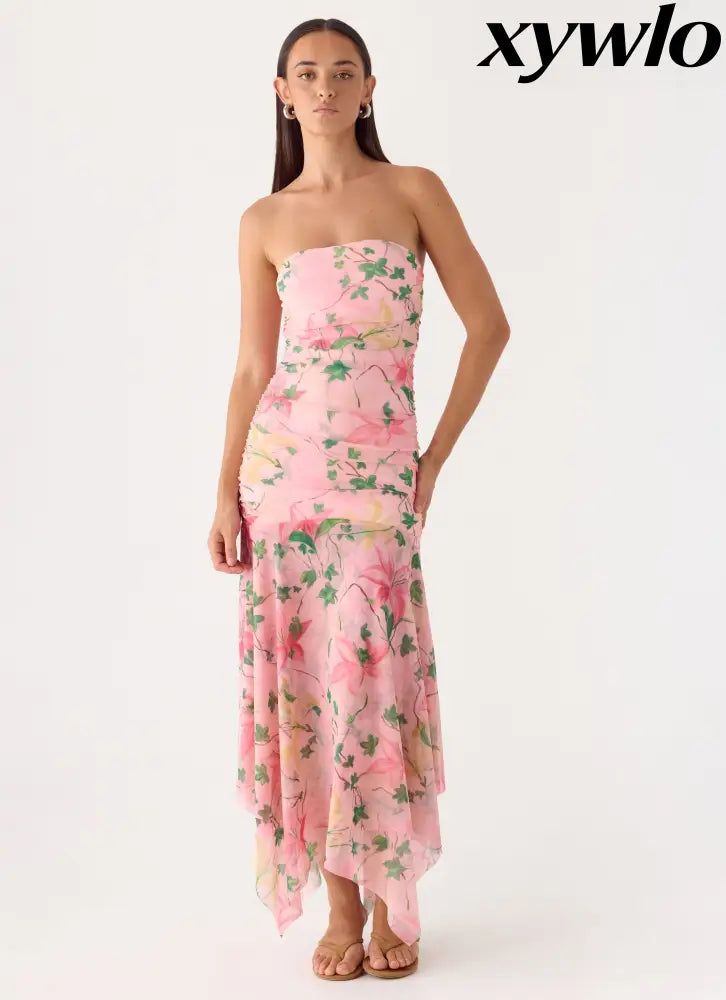 Bingle Midi Dress - Blooming Spring - Midi Dresses