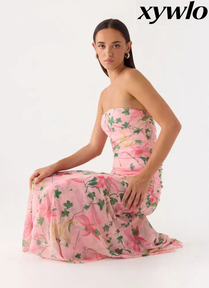 Bingle Midi Dress - Blooming Spring - Midi Dresses