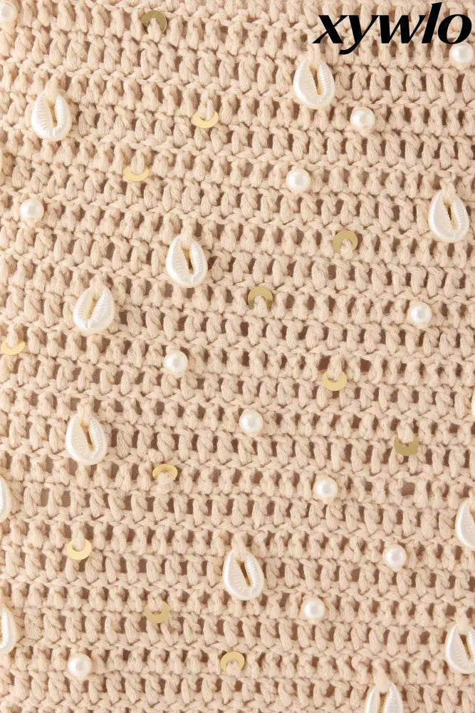 Elaris Crochet Mini Skirt - Ivory - Mini Skirts