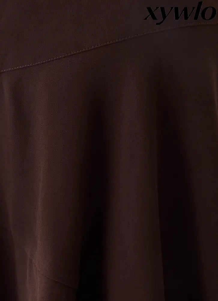 Gehrie Mini Skirt - Chocolate - Mini Skirts