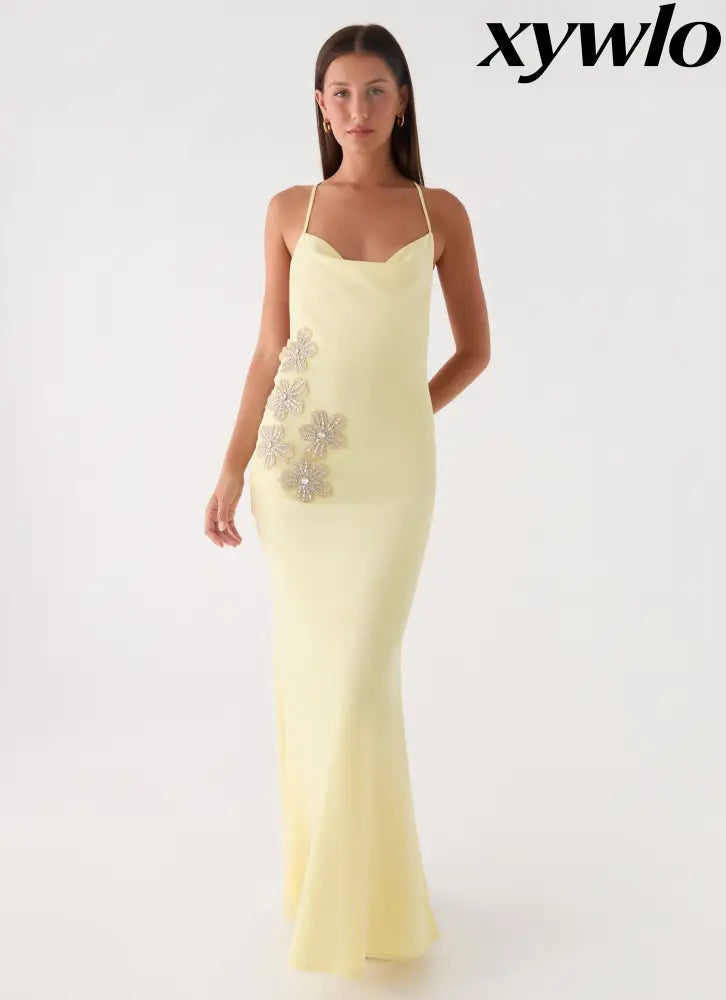 Joella Maxi Dress - Yellow - Maxi Dresses