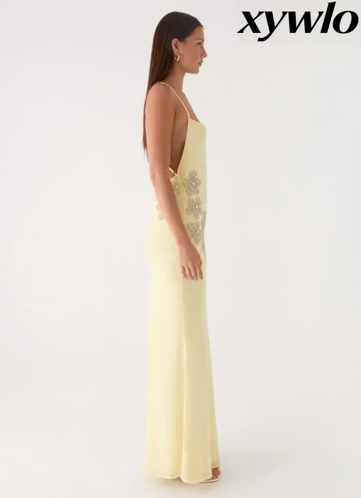 Joella Maxi Dress - Yellow - Maxi Dresses