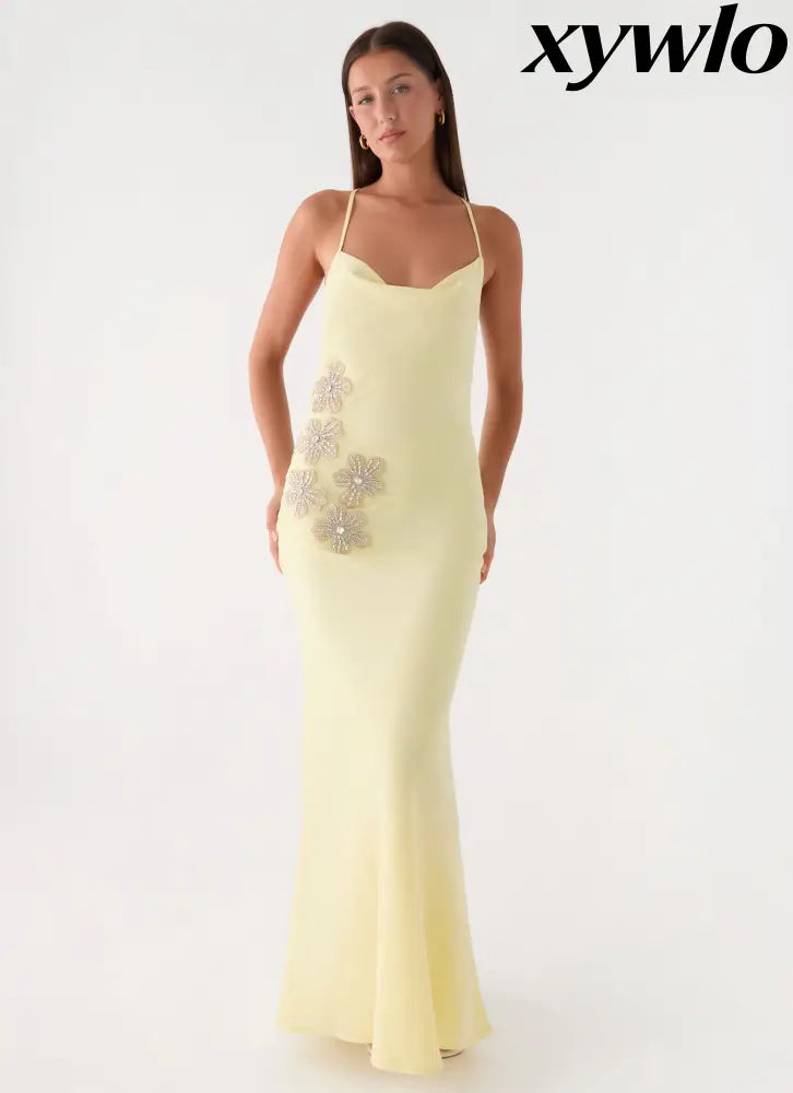 Joella Maxi Dress - Yellow - Maxi Dresses
