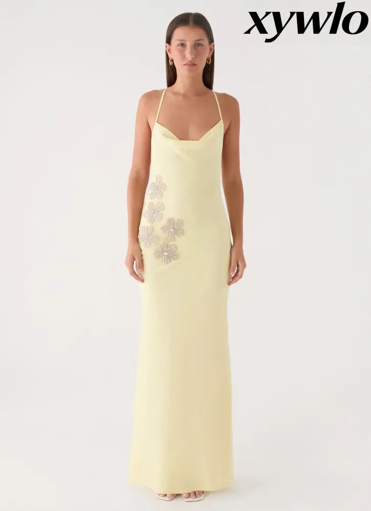 Joella Maxi Dress - Yellow - Maxi Dresses