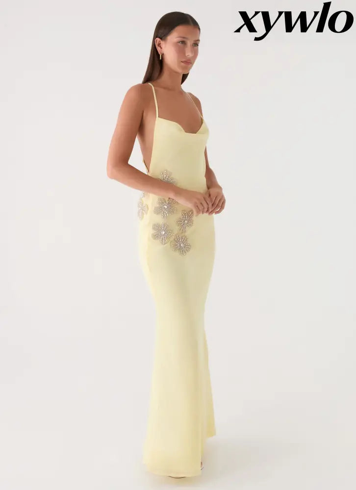 Joella Maxi Dress - Yellow - Maxi Dresses