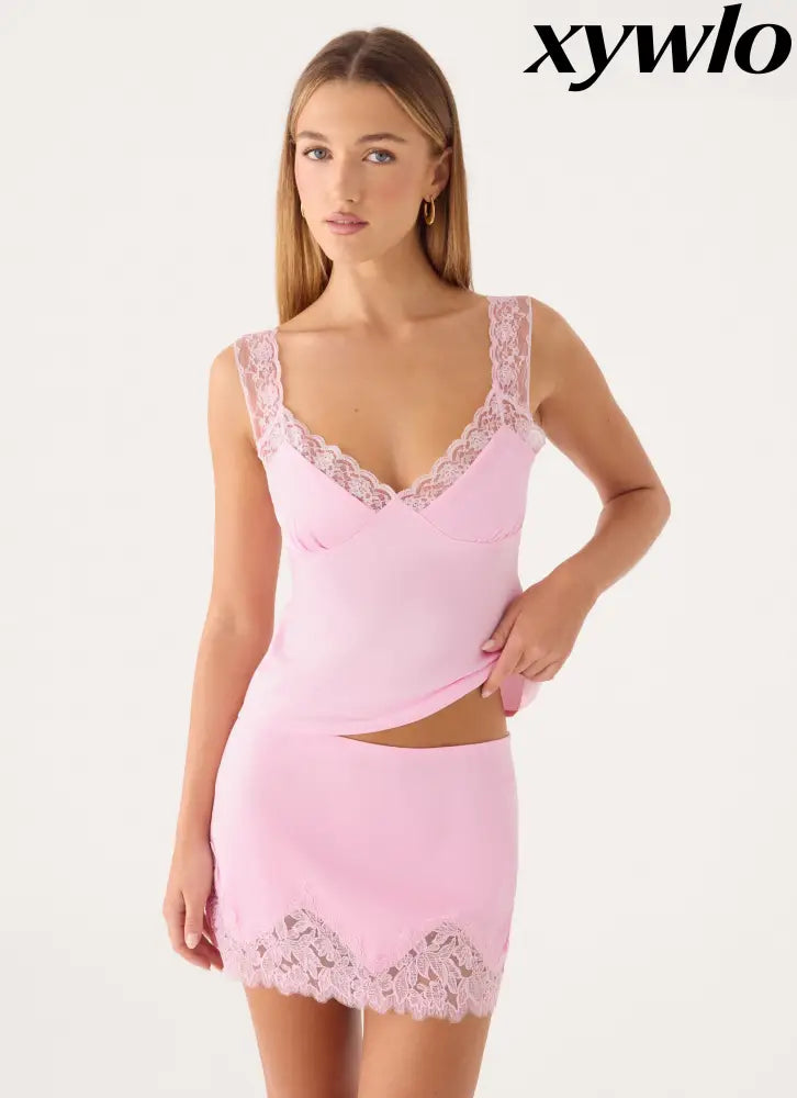 Laboum Mini Skirt - Pink - Mini Skirts