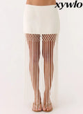 Mania Tassel Mini Skirt - Ivory - Mini Skirt