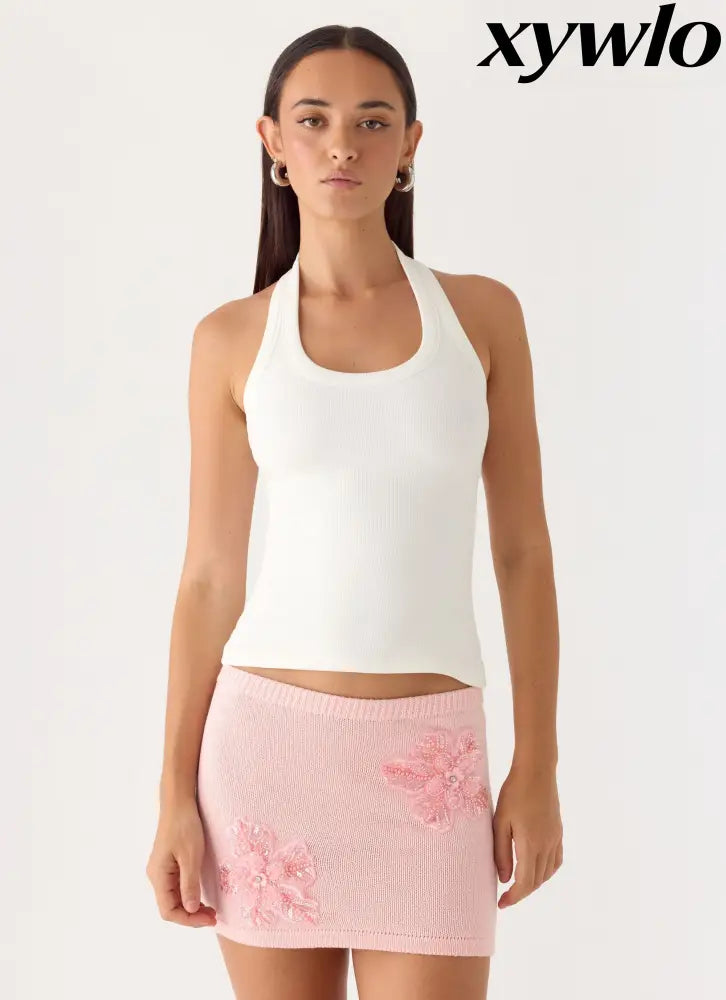 Neverland Mini Skirt - Baby Pink - Mini Skirts