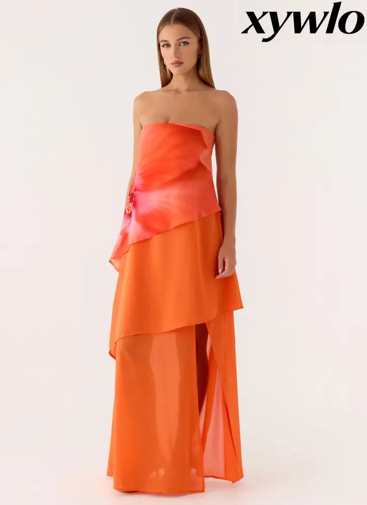 Persuasive Maxi Dress - Orange Blossom - Maxi Dresses