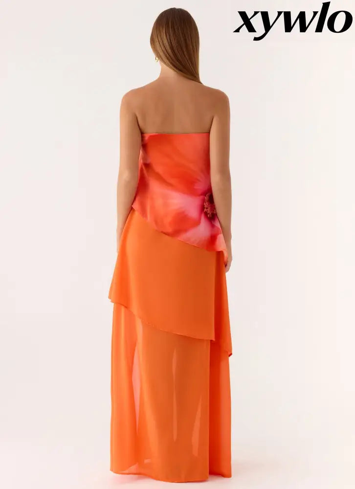 Persuasive Maxi Dress - Orange Blossom - Maxi Dresses