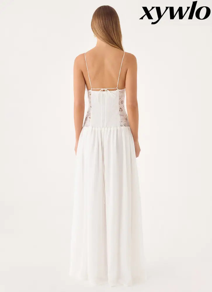 Shooting Love Maxi Dress - White - Maxi Dresses