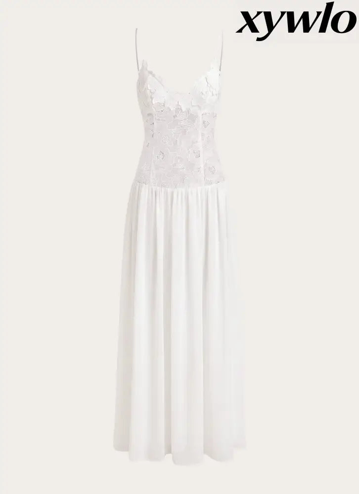 Shooting Love Maxi Dress - White - Maxi Dresses