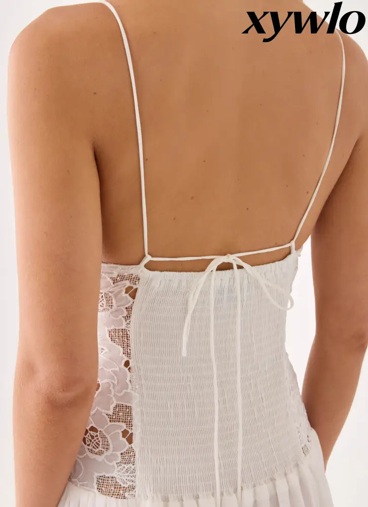 Shooting Love Maxi Dress - White - Maxi Dresses