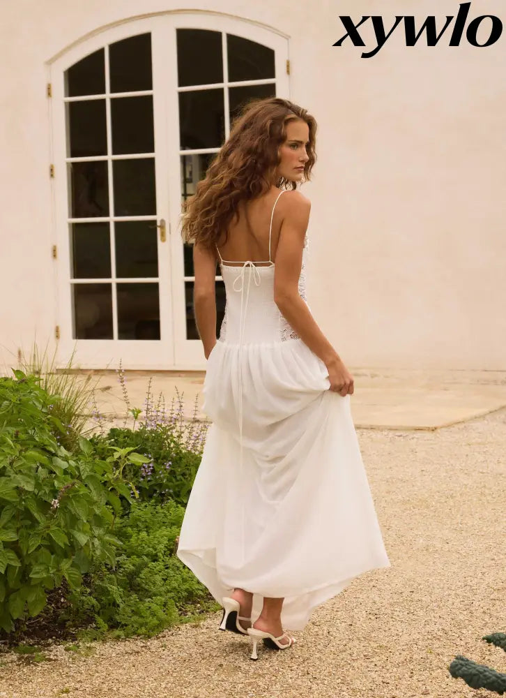Shooting Love Maxi Dress - White - Maxi Dresses