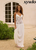Shooting Love Maxi Dress - White - Maxi Dresses