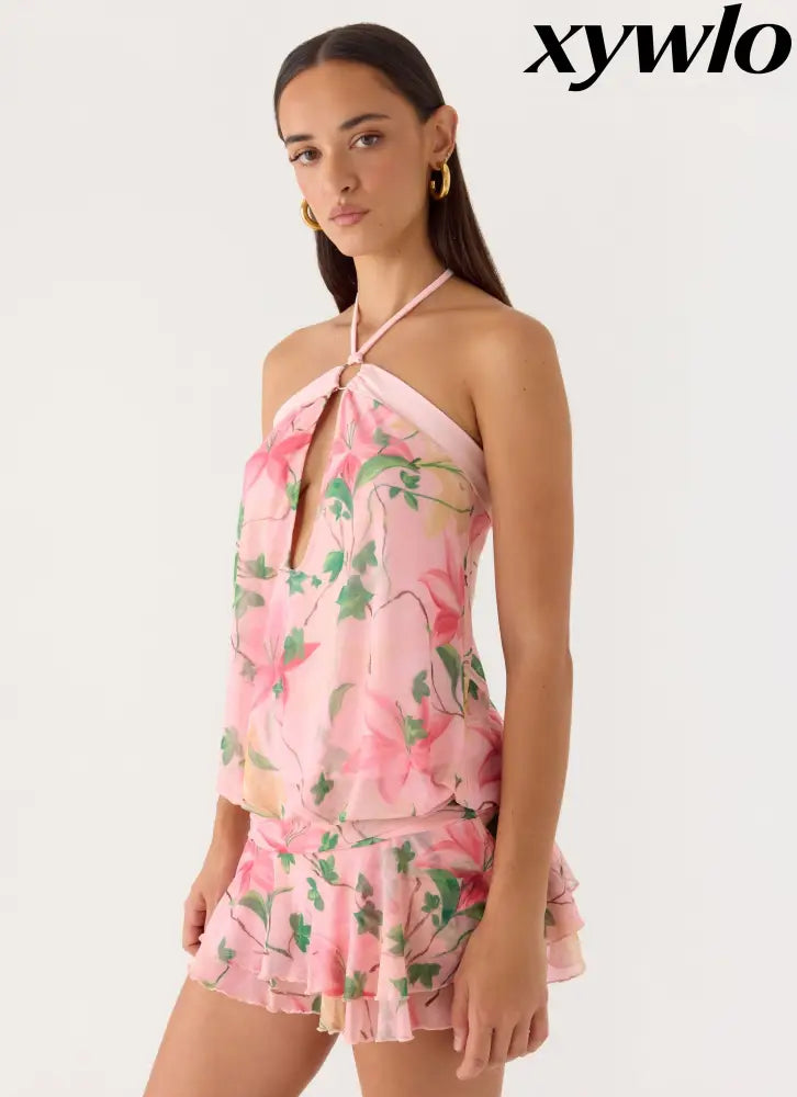 Telling You Mini Dress - Blooming Spring - Mini Dresses
