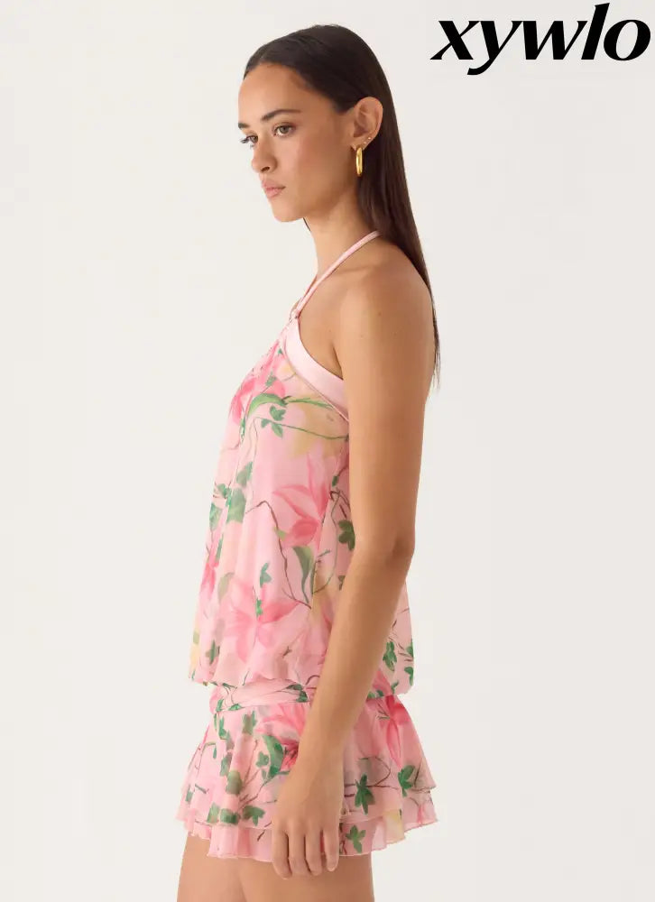 Telling You Mini Dress - Blooming Spring - Mini Dresses