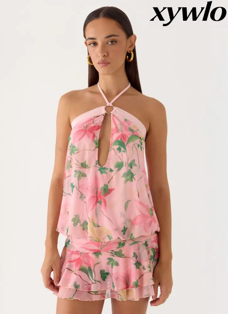 Telling You Mini Dress - Blooming Spring - Mini Dresses