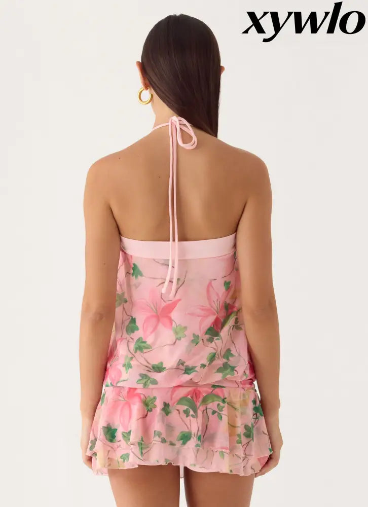 Telling You Mini Dress - Blooming Spring - Mini Dresses