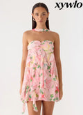When You Look Mini Dress - Blooming Spring - Mini Dresses