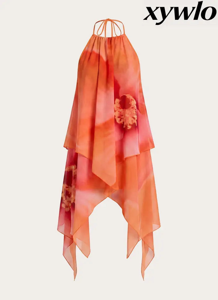 Wylma Mini Dress - Orange Blossom - Mini Dresses